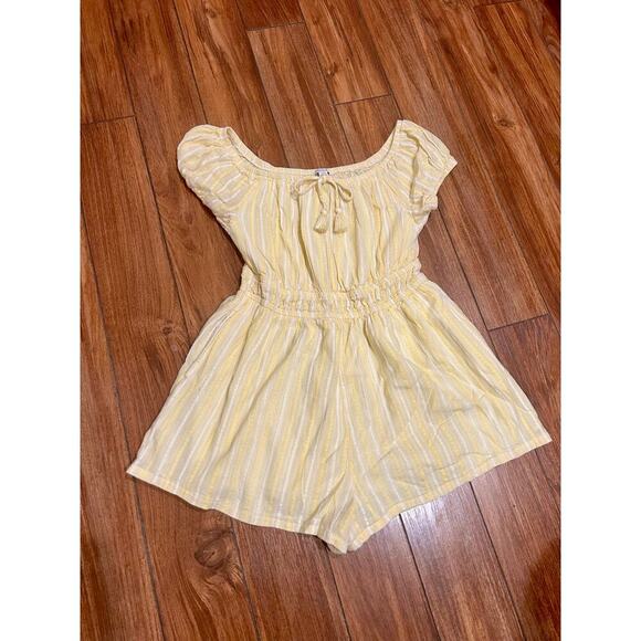 American Eagle Striped Romper size Large - Picture 1 of 7